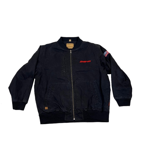 Snap-On Tools Canvas Bomber Quilted Workwear Jacket - Picture 1 of 9